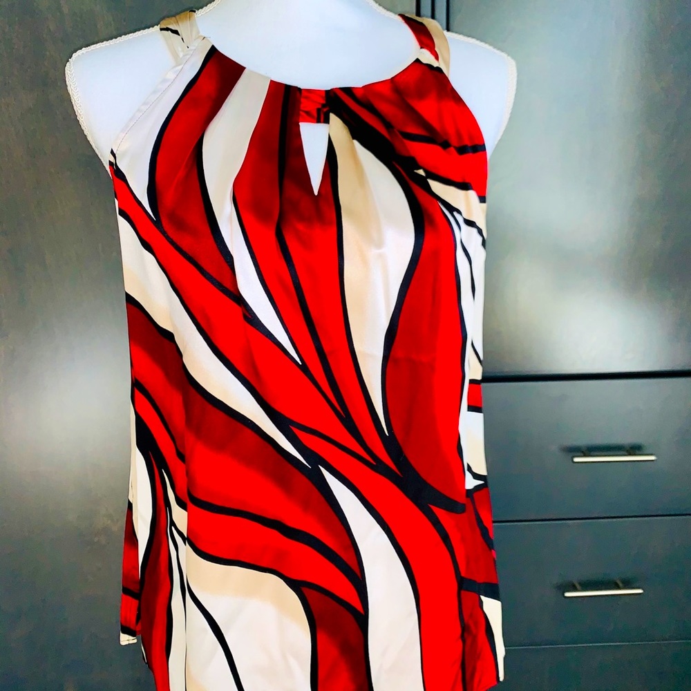 WHBM Silk Stretch Sleeveless Top